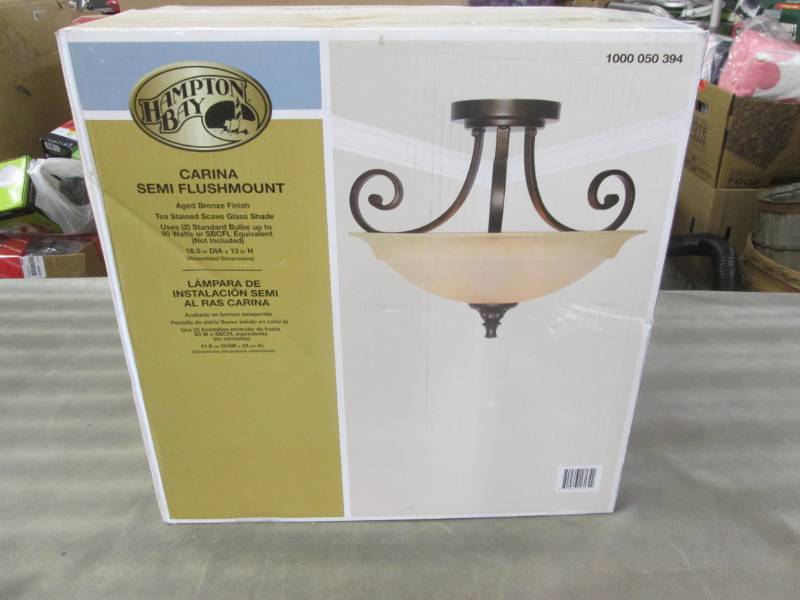lot 83 image: Hampton Bay Carina 16.5 in. 2-Light...