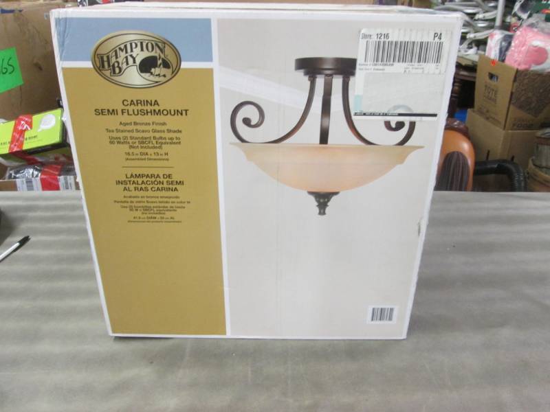 lot 84 image: Hampton Bay Carina 16.5 in. 2-Light...