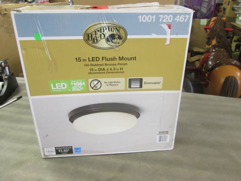lot 85 image: Hampton Bay 15 in. 225-Watt Equival...
