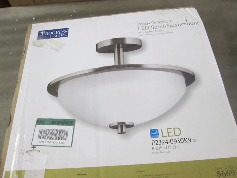 lot 89 image: Progress Lighting Replay 1-Light Br...