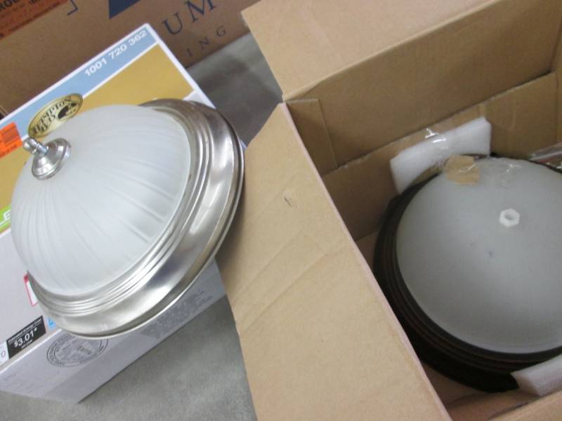 lot 91 image: 2 Open Box Flush Mount Lights...