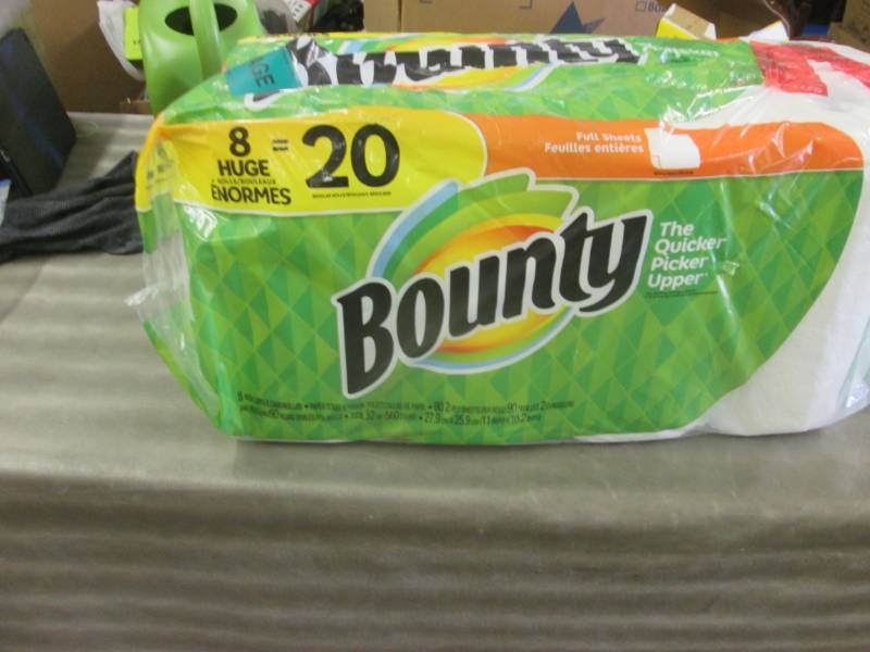 lot 144 image: Open 8 Pack Bounty Paper Towels...