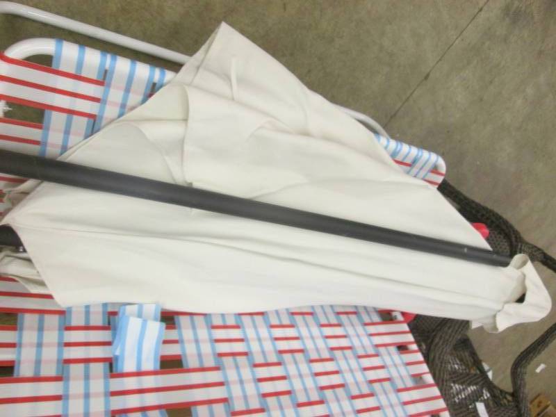 lot 167 image: Patio Umbrella- Ivory...