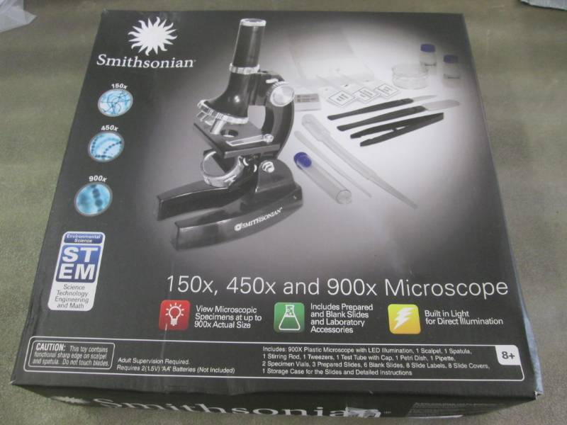 lot 195 image: Smithsonian Microscope...