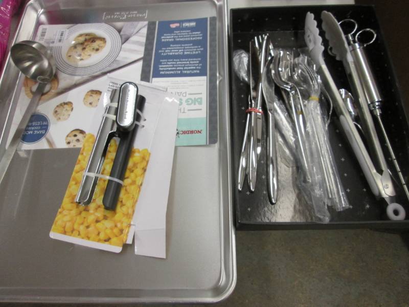 lot 212 image: Flatware, Gadgets, Large Baking Pan...