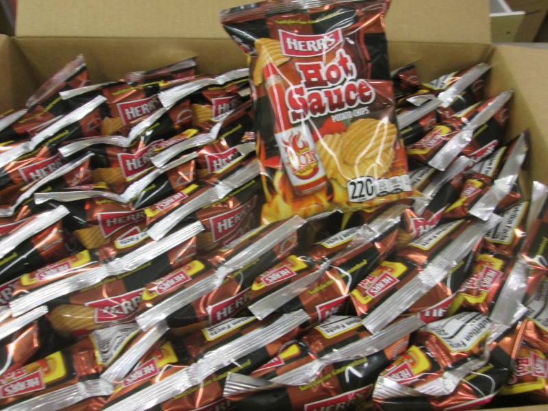 lot 268 image: Case of 30 - 1.5 oz Hot Sauce Potat...