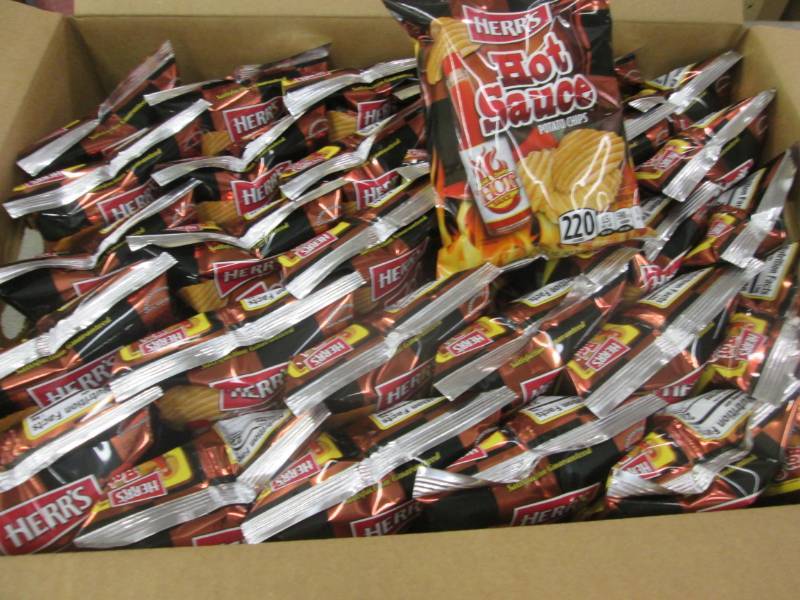 lot 270 image: Case of 30 - 1.5 oz Hot Sauce Potat...