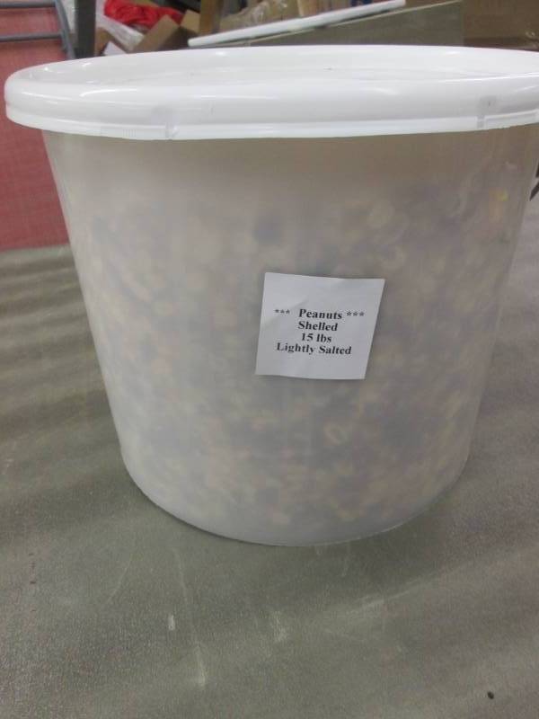 lot 309 image: 15 lb Bucket of Lightly Shelled Sal...