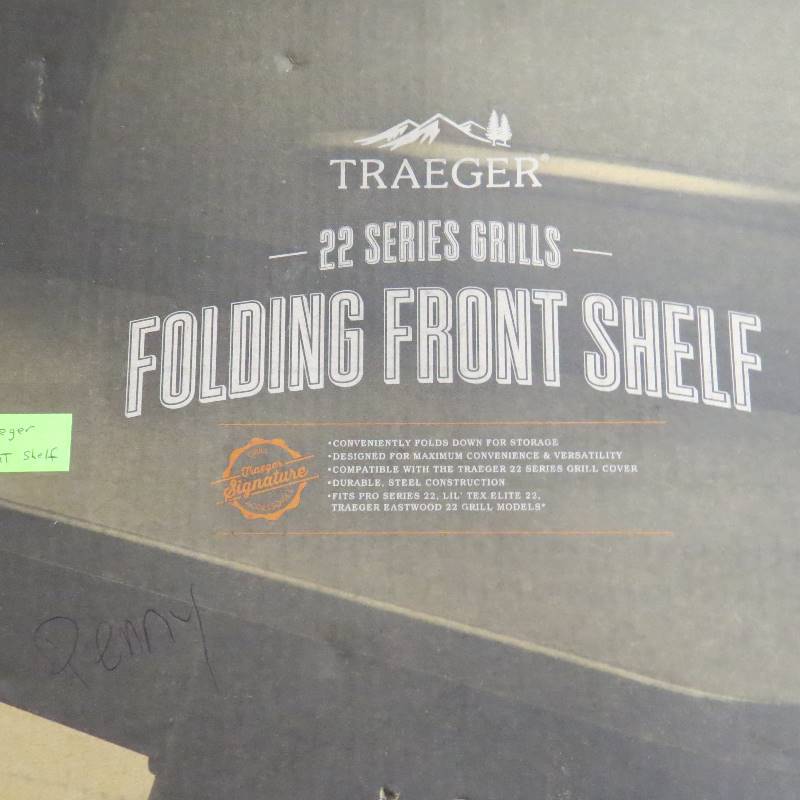 lot 41 image: Treager Front Folding Shelf - Eastwood 22, Lil Tex Elite 22 and Pro Series 22 Pellet Grills