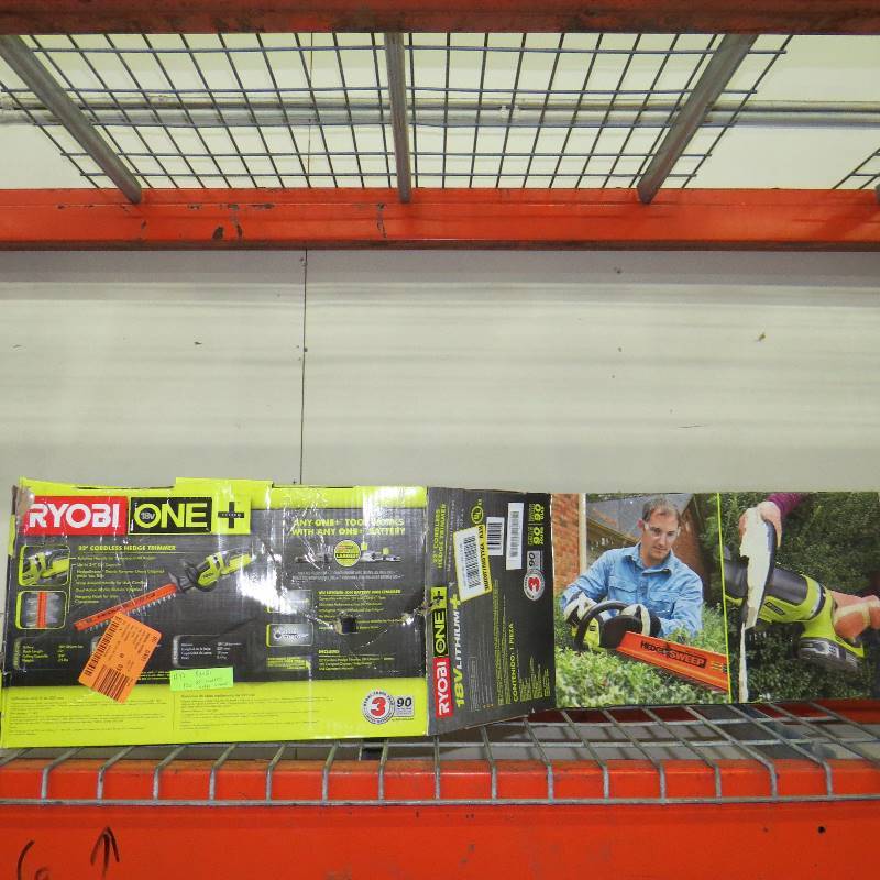 lot 43 image: Ryobi ONE 18v Cordless Hedge Trimmer with Battery and Charger