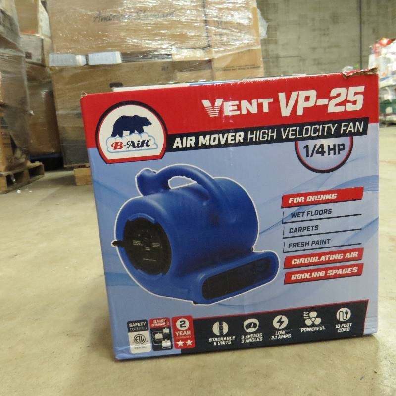 lot 40 image: B-Air High Velocity Fan - 14 HP