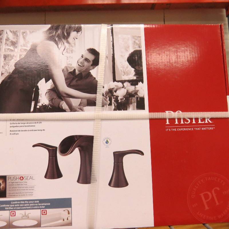 lot 60 image: Pfister Brea 8 In. 2-Handle Bathroom Faucet in Tuscan Bronze