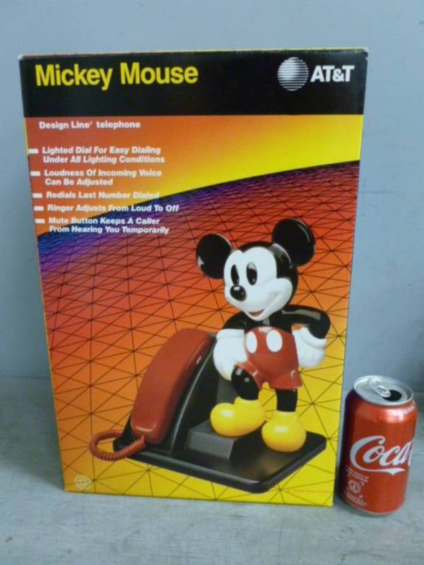 lot 80 image: New Mickey Mouse Telephone