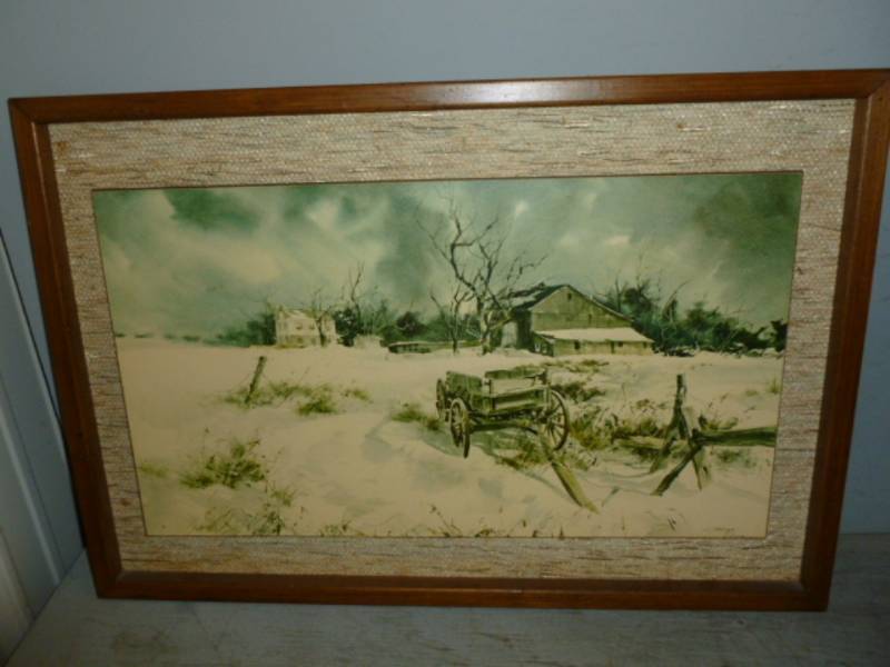 lot 83 image: Vintage Print On Board