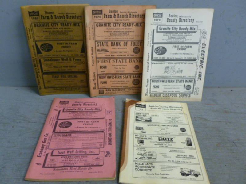 lot 89 image: Vintage Farm Directory Books