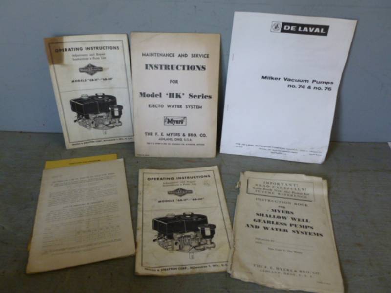 lot 179 image: Vintage Manuals