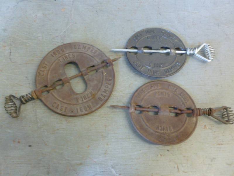 lot 245 image: Cast Iron Stove Dampers