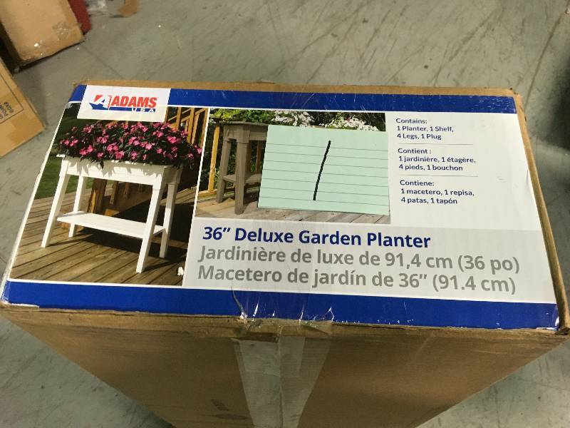 lot 1 image: Adams 36 Deluxe Garden Planter not used