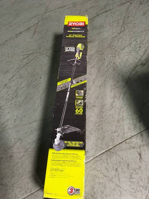 lot 11 image: Ryobi 10 amp Expand it 18 in Electric String Trimmer in good condition