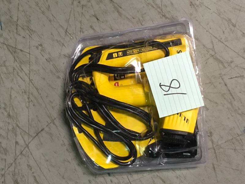 lot 18 image: Stanley 2-in-1 Electric Stapler and Strip Brad Nailer in good condition