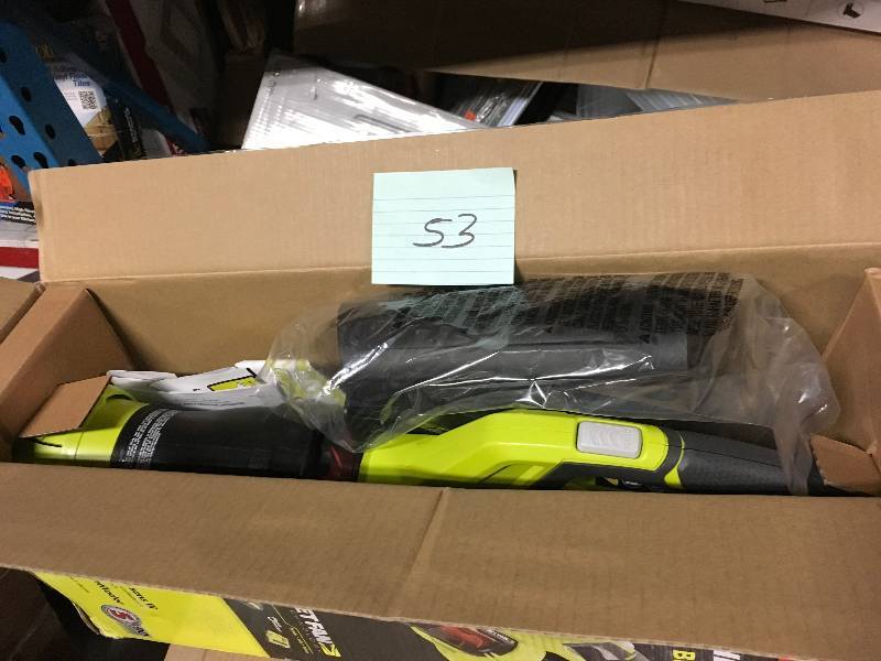 lot 53 image: Ryobi 40V Cordless Jet Fan Blower in like new condition