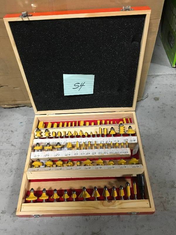 lot 54 image: Professional Woodwork Router Bit Set in good condition