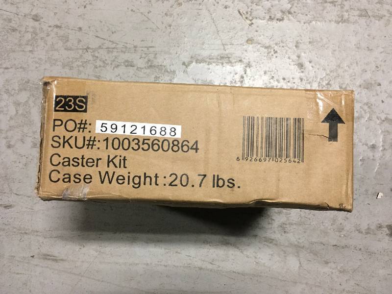 lot 57 image: Husky Heavy Duty 4 in. Caster Kit not used