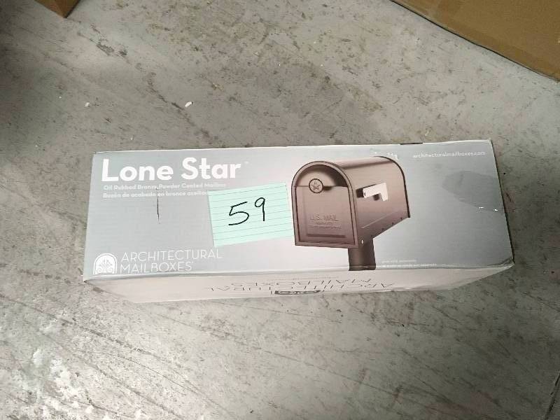 lot 59 image: Lone Star Mailbox