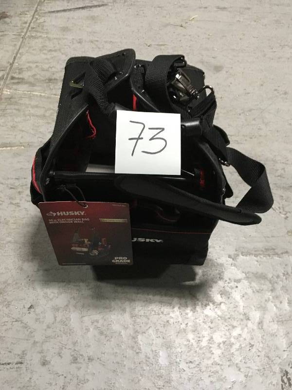 lot 73 image: Husky 10 in Electrician Bag with Driver Wall not used