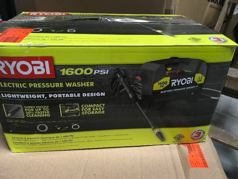 lot 86 image: Ryoni 1600 PSI Electric Preassure Washer  ion good condition