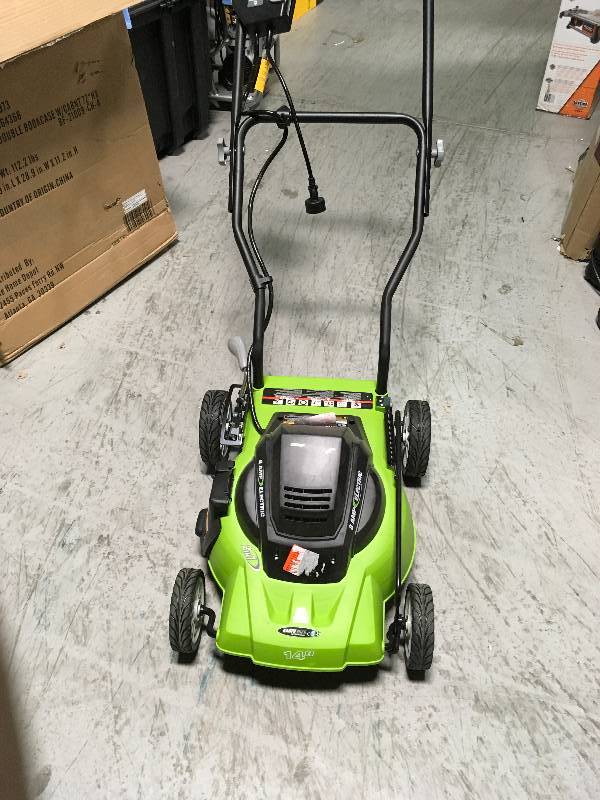 lot 89 image: Earthwise 50214 14 Lawnmower in good condition