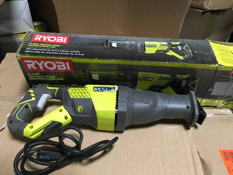 lot 92 image: Ryobi 12 amp Variable speed Reciprocrating Saw in good condition