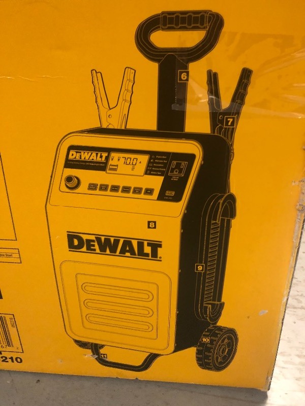 lot 103 image: Dewalt 70 Amp Wheel Charger with 200 Amp Engine Start in good condition