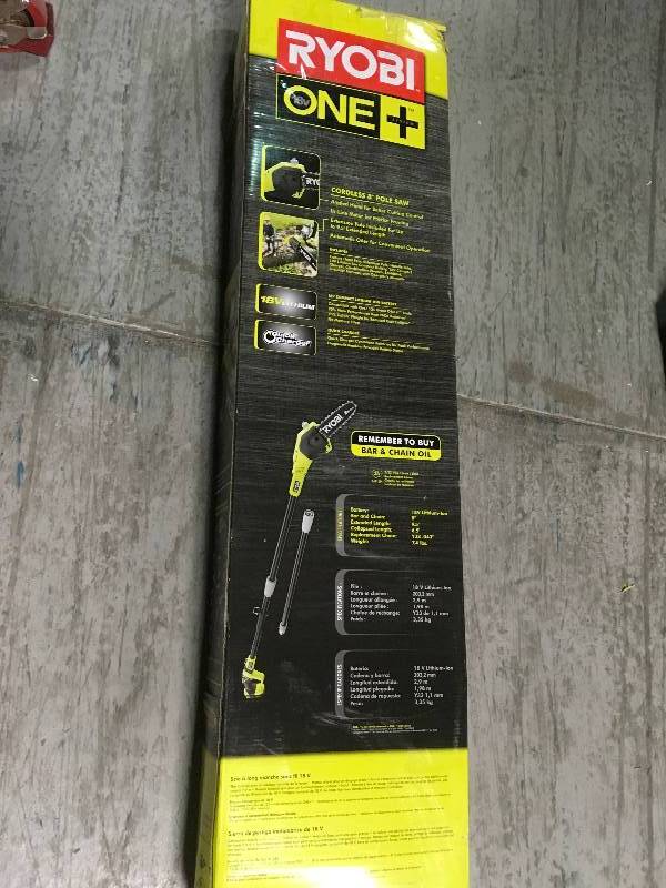 lot 15 image: Ryobi One Cordless 8 Pole Saw in good Condition