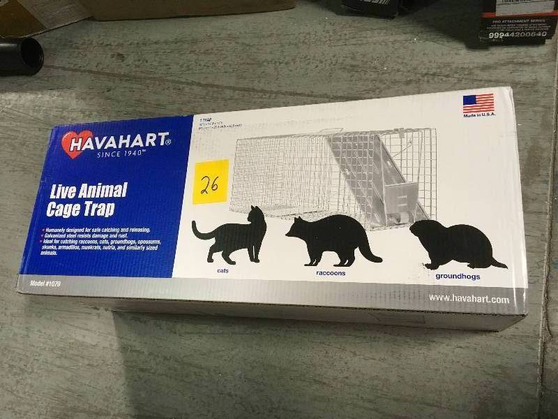 lot 26 image: Havahart Live Animal Cage not used