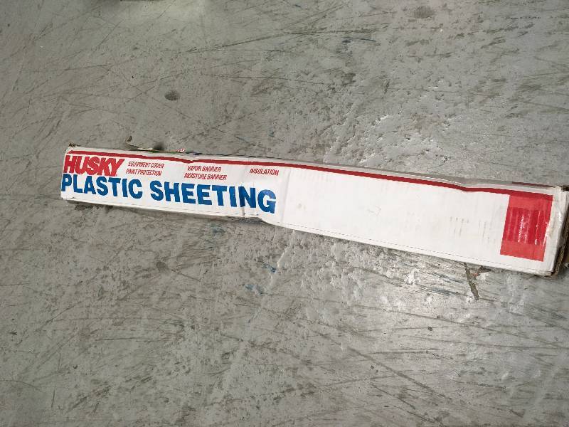 lot 47 image: Husky Plastic Sheeting  not used