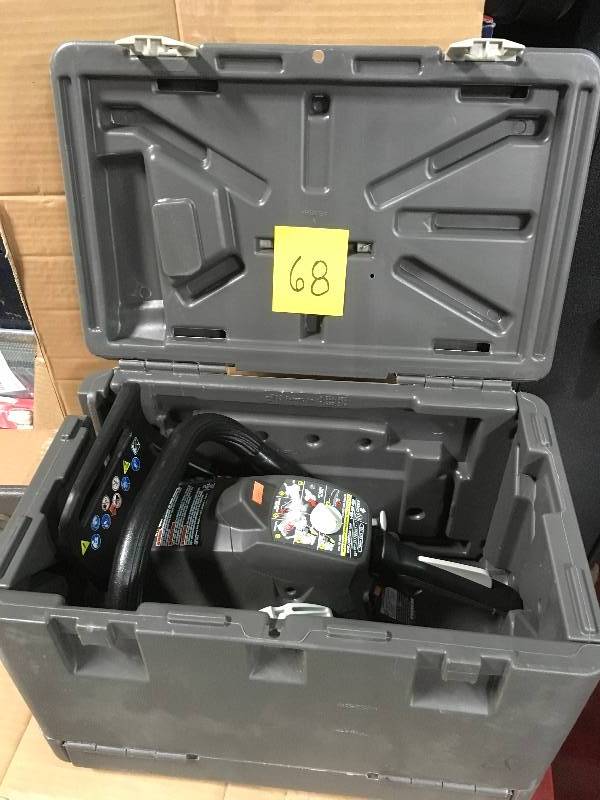 lot 68 image: Ryobi 14 in. 37cc 2-Cycle Gas Chainsaw in good working condition