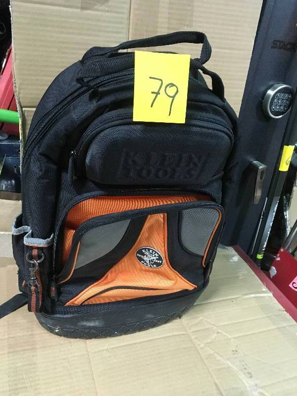 lot 79 image: Klein Tools back Pack in good condition