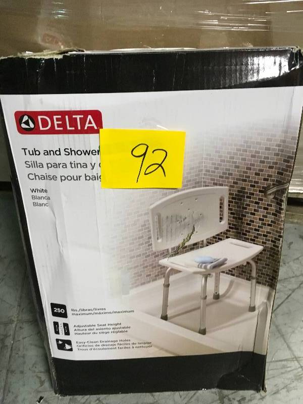 lot 92 image: Tub and Shower Chair not used