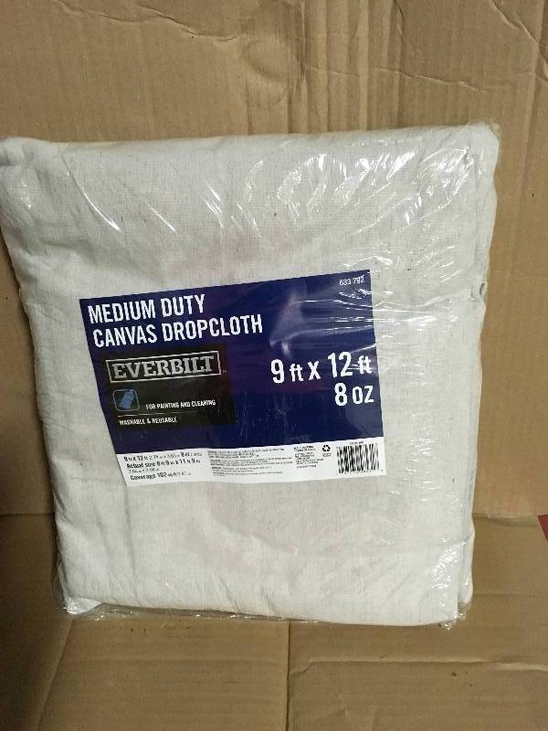 lot 10 image: Everbuilt Medium Canvas Dropped Cloth not used