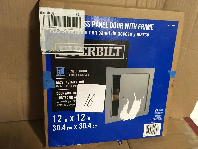 lot 16 image: Everbuilt Metal Access Panel Door With Frame, 12 X 12 not used