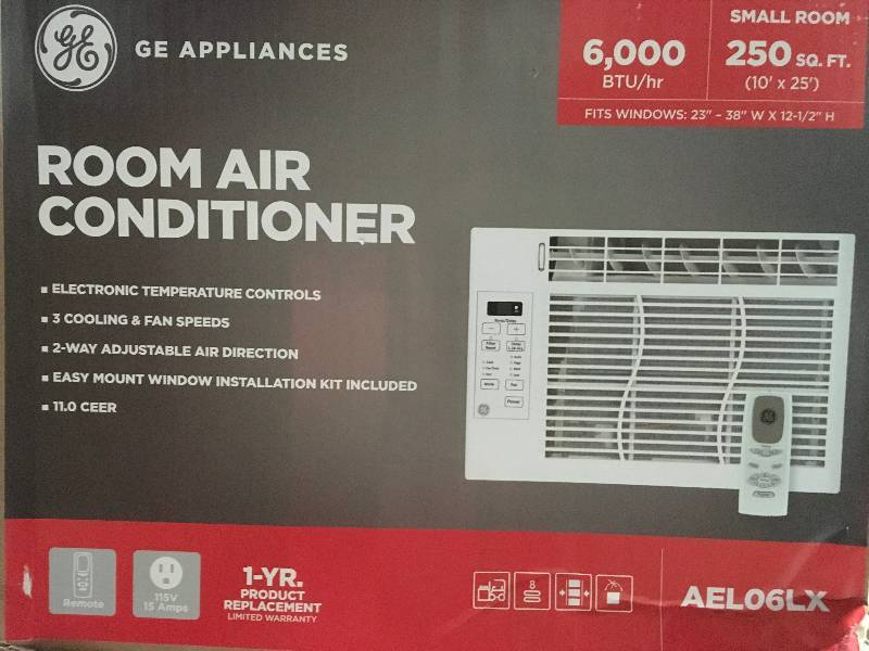 lot 50 image: Ge 6000 Btu Air Conditioner Ael06lx in good condition
