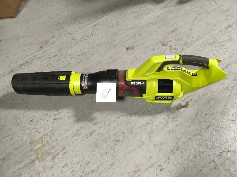 lot 67 image: Ryobi 110 MPH 480 CFM Variable-Speed Turbo 40-Volt Lithium-ion Cordless Jet Fan Leaf Blower - Battery and Charger Not Included