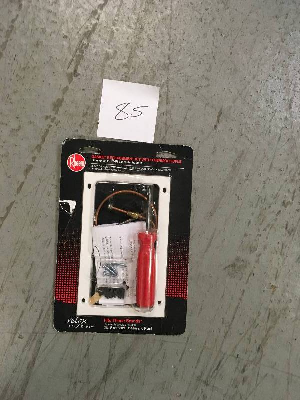 lot 85 image: Rheems Gasket Replacement Kit with Thermocouple