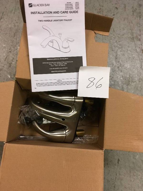 lot 86 image: Glacier Bay Builders Bath Faucet not used