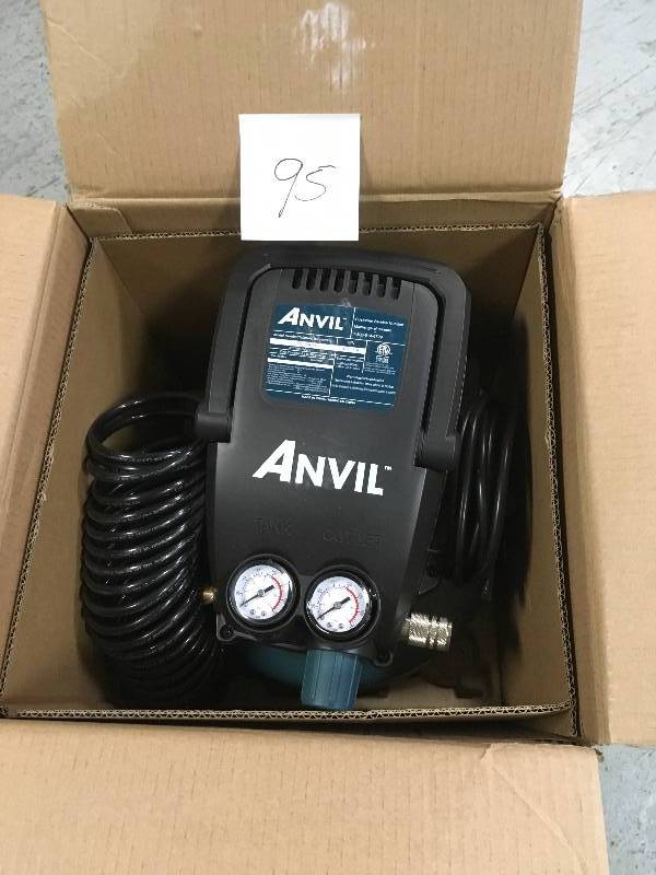 lot 95 image: Anvil 2G Pancake Air Compressor open box in good condition
