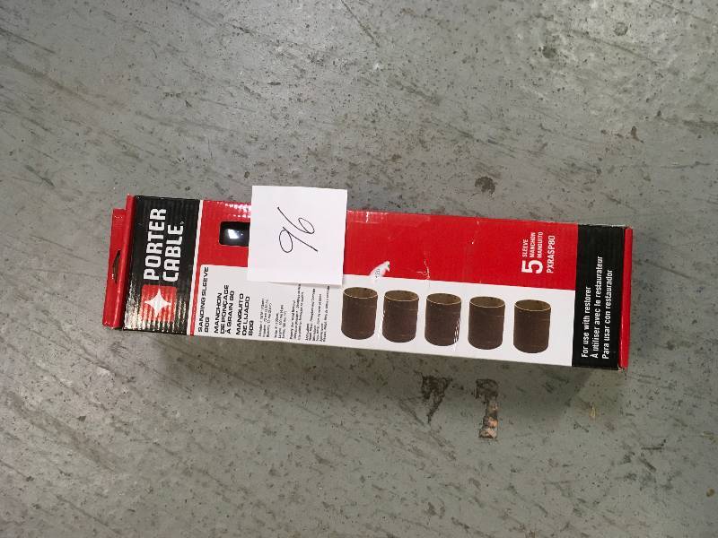lot 96 image: Porter Cable Sanding Sleeve 80G not used