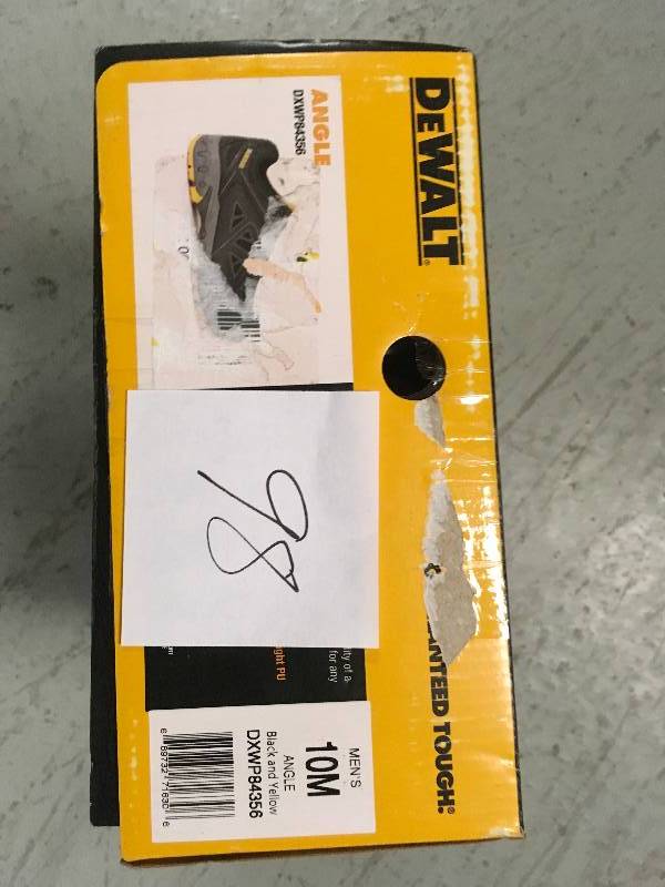 lot 98 image: DeWalt Mens Lithium Waterproof Athletic Steel Toe Work Boot not used