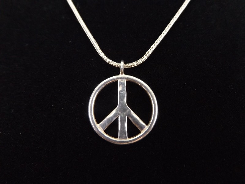 .925 Sterling Silver SILPADA Peace Pendant Necklace