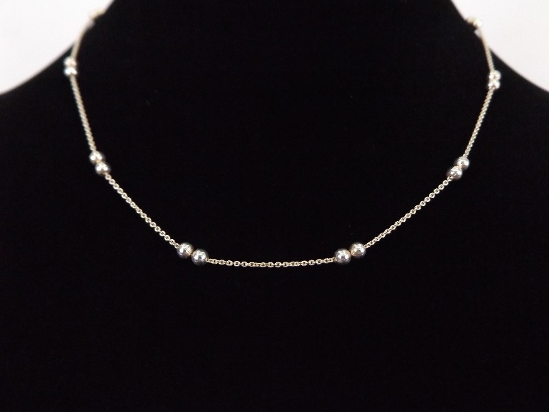 .925 Sterling Silver Ball Necklace